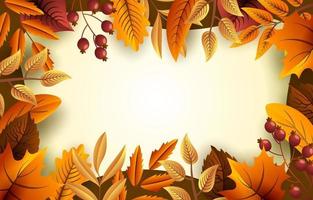 Autumn Floral Background vector