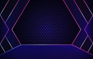 Simple neon stage background vector